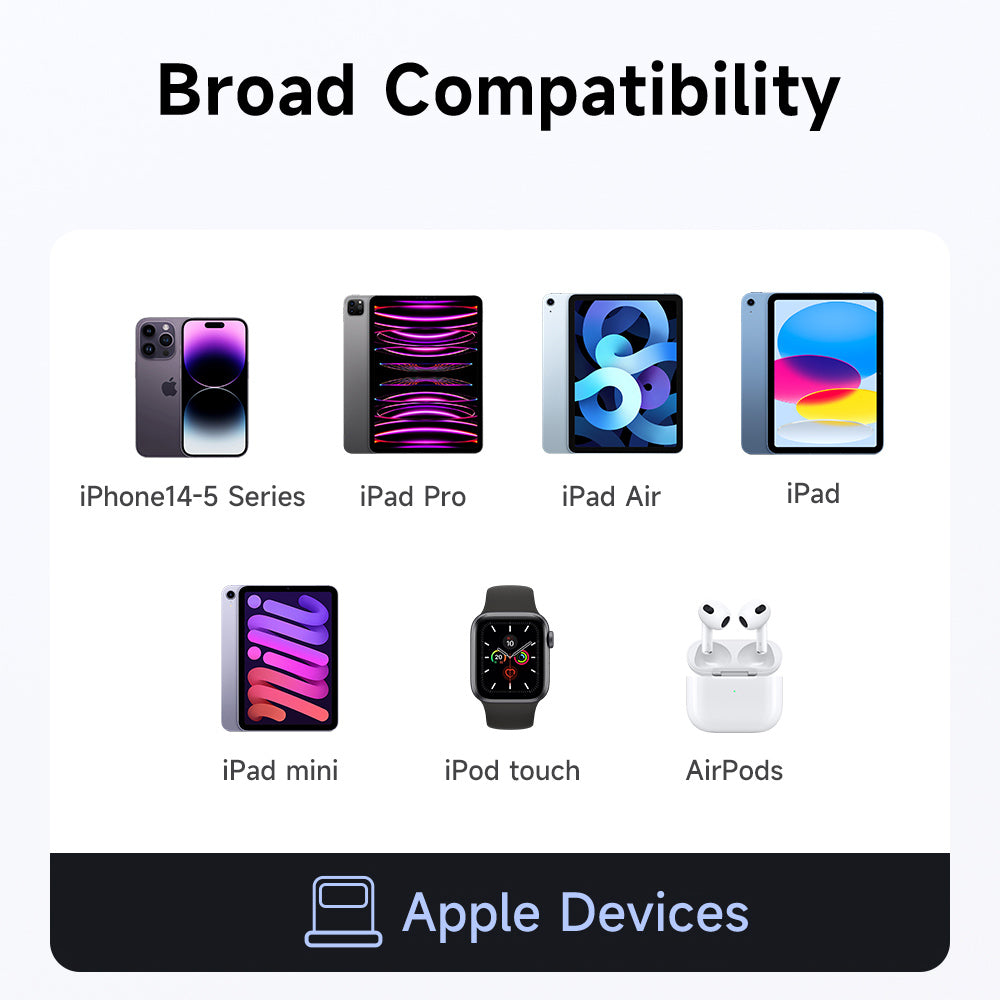 USB-C - Lightning McDodo OT-2590 Power Off Daten- und Ladeadapter, Schwarz