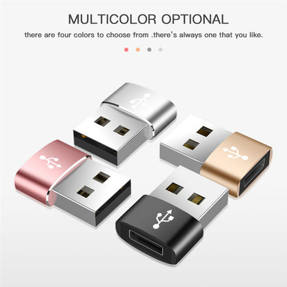 USB-C - USB-A Daten- und Ladeadapter Techsuit, Schwarz