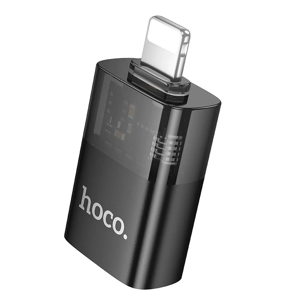 OTG Lightning Adapter - USB-A HOCO UA36, Schwarz