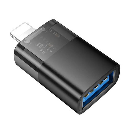 OTG Lightning Adapter - USB-A HOCO UA36, Schwarz