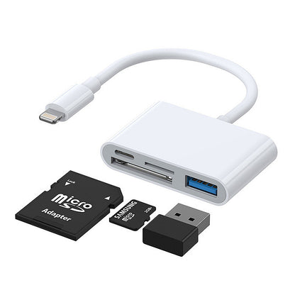 Adapter OTG Lightning - USB-A /microSD Joyroom, Weiß S-H142