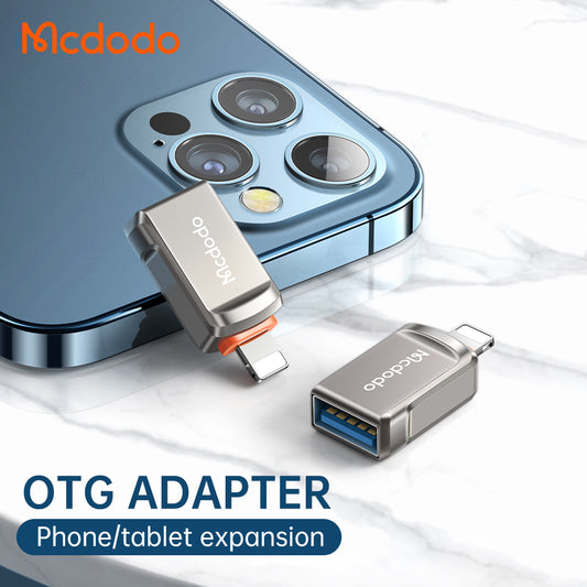 OTG Lightning - USB-A McDodo OT-8600 Adapter, Grau