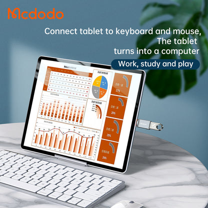 OTG Lightning to USB-A McDodo OT-8600 Adapter, Gray