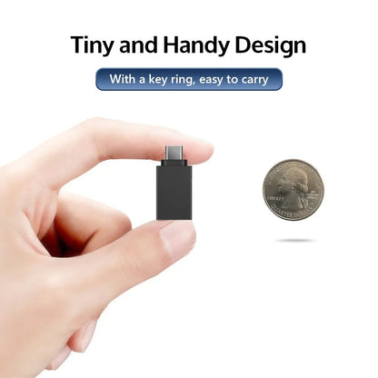 OTG microUSB / USB-C to USB-A Techsuit A13 DuoVoltX Adapter, Gray, Set of 2 Pieces