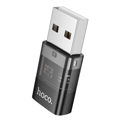 USB-C - USB-A Daten- und Ladeadapter HOCO UA36C, Schwarz