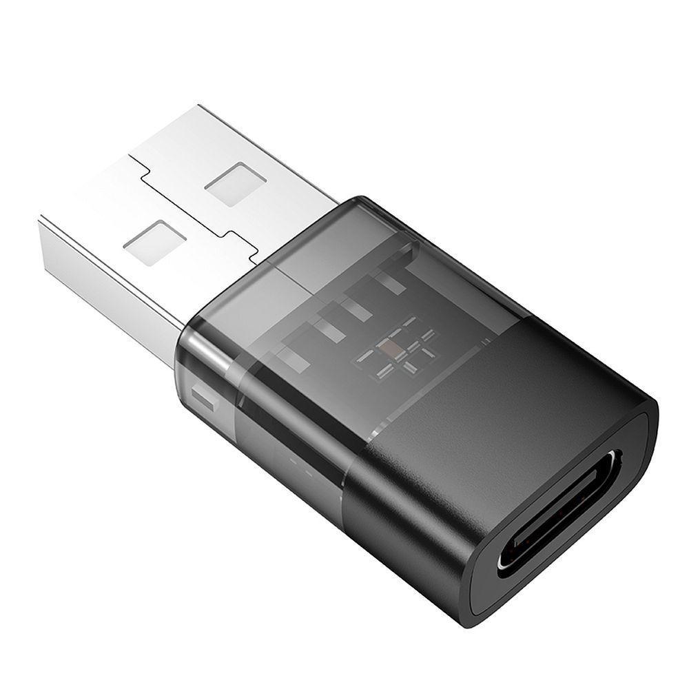 USB-C - USB-A Daten- und Ladeadapter HOCO UA36C, Schwarz