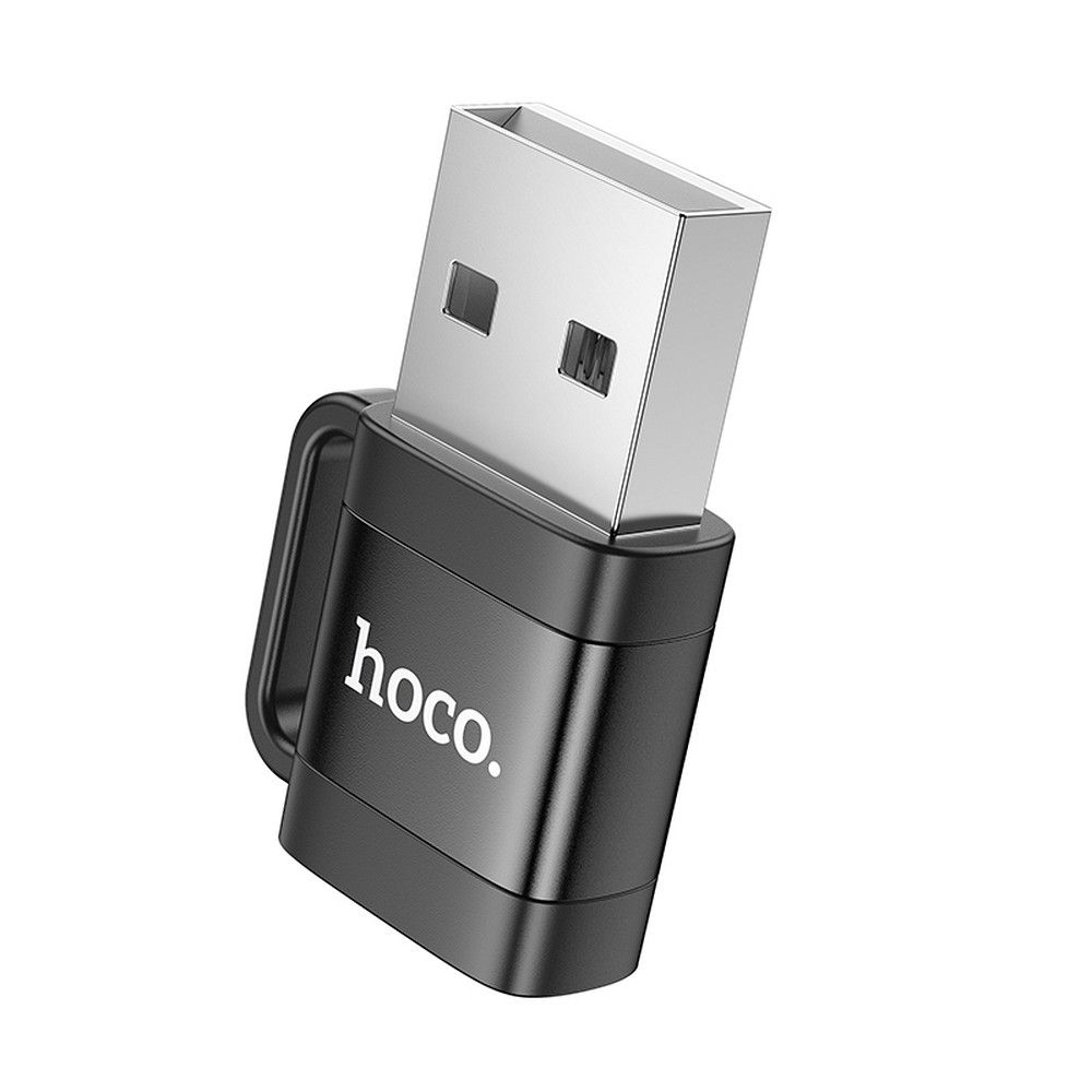 USB-C - USB-A Daten- und Ladeadapter HOCO UA31D, Schwarz