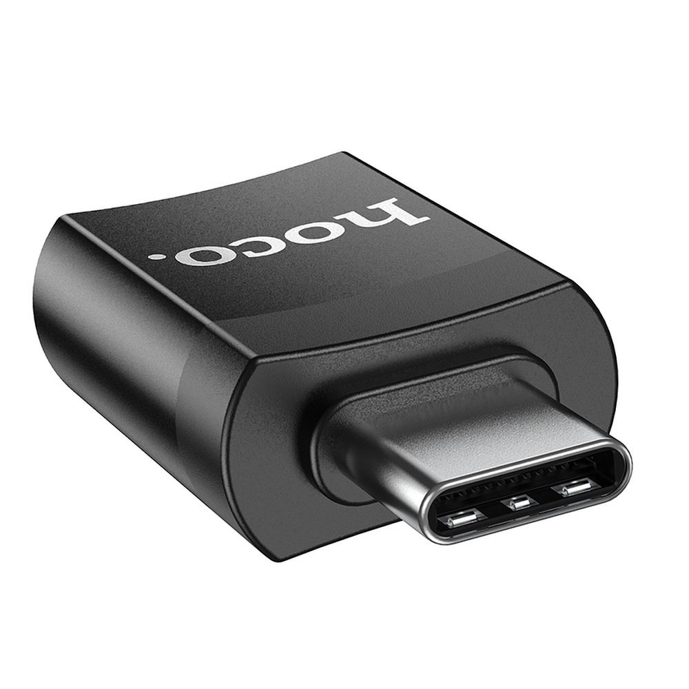 OTG-Adapter USB-A - USB-C HOCO UA17, Schwarz