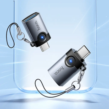 OTG-Adapter USB-C - USB-A HOCO UA46C, Grau