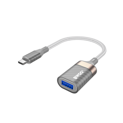 OTG USB-C - USB-A Adapter BWOO BZ69, Grau
