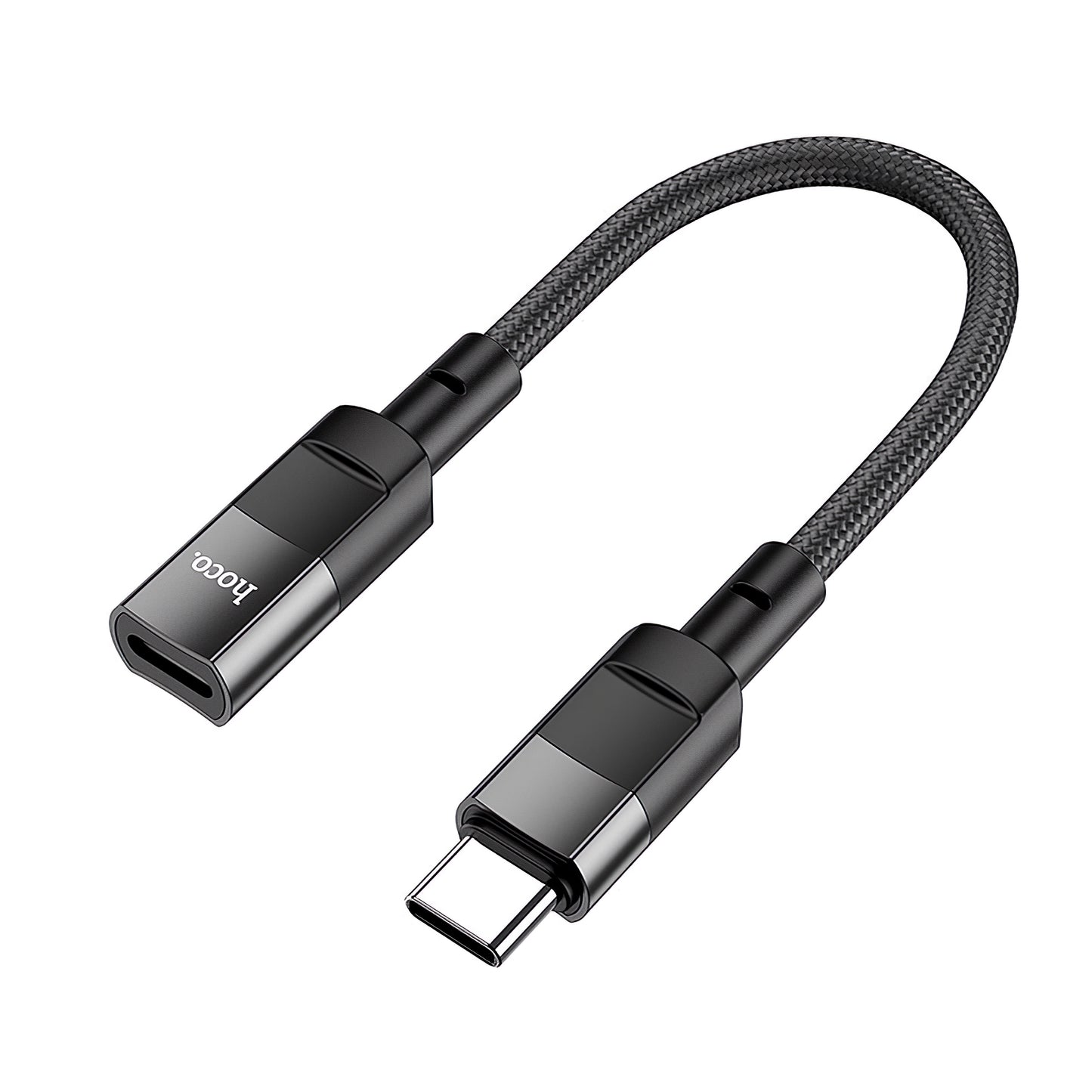 Adapter OTG USB-C - Lightning HOCO U107, 0,1 m, Schwarz