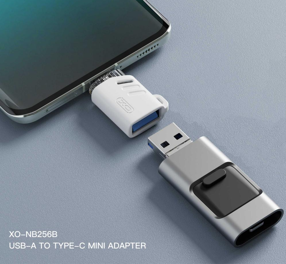 OTG Adapter USB-C - USB-A XO Design NB256B, Weiß