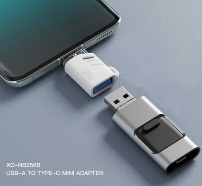 OTG Adapter USB-C - USB-A XO Design NB256B, Weiß