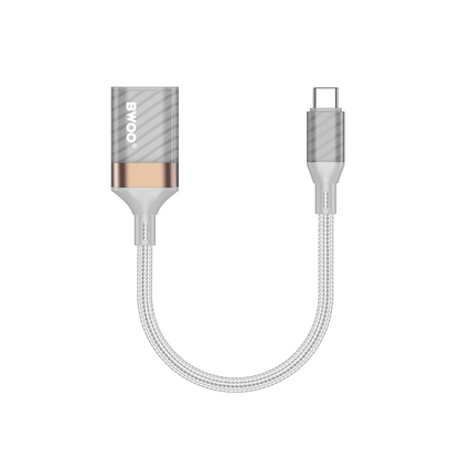 OTG USB-C - USB-A Adapter BWOO BZ69, Grau