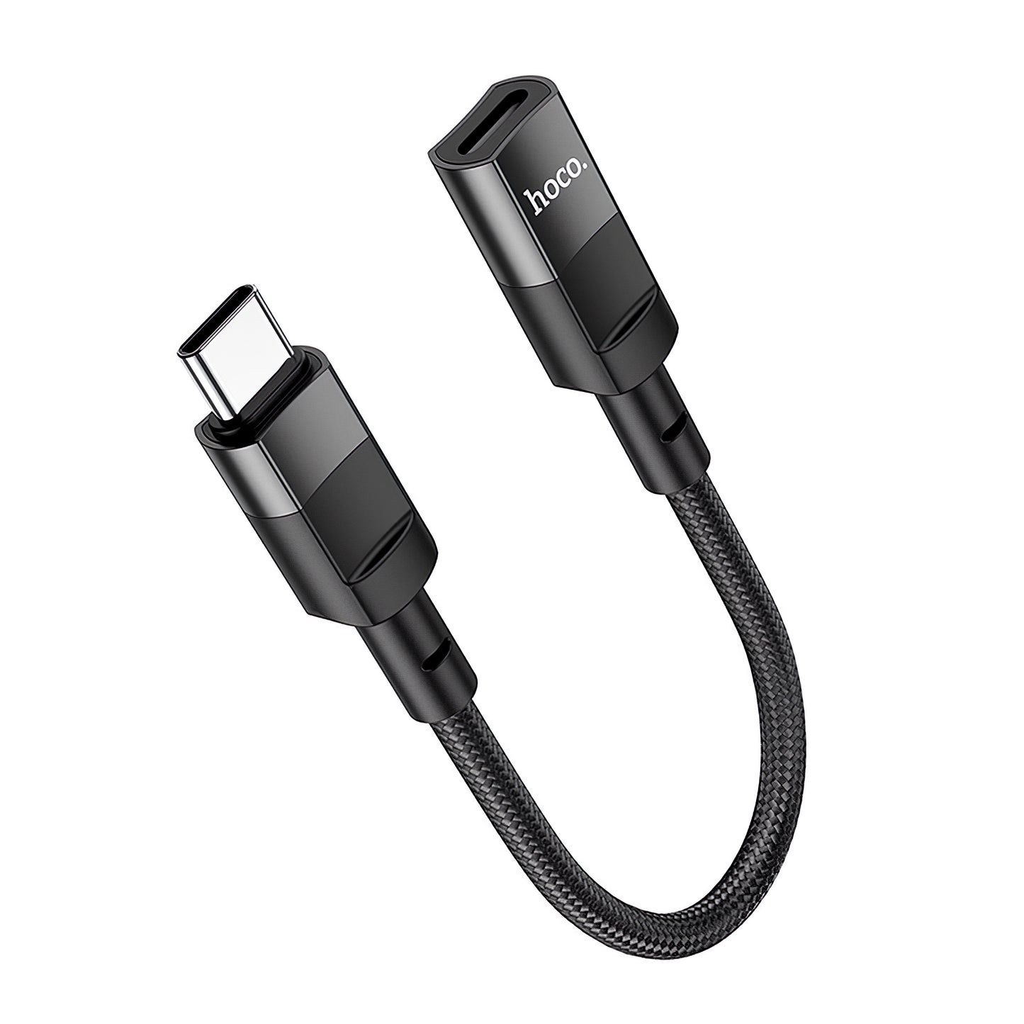 Adapter OTG USB-C - Lightning HOCO U107, 0,1 m, Schwarz