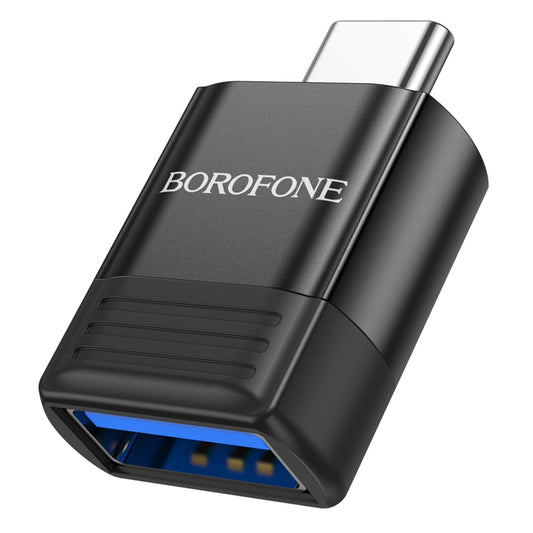 OTG USB-C to USB-A Adapter Borofone BV18, Black