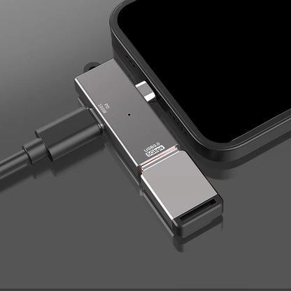 OTG Adapter USB-C - USB-A Techsuit A21, Grau