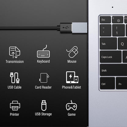 OTG Adapter USB-C - USB-A Techsuit A8 SlateVolt, Grau