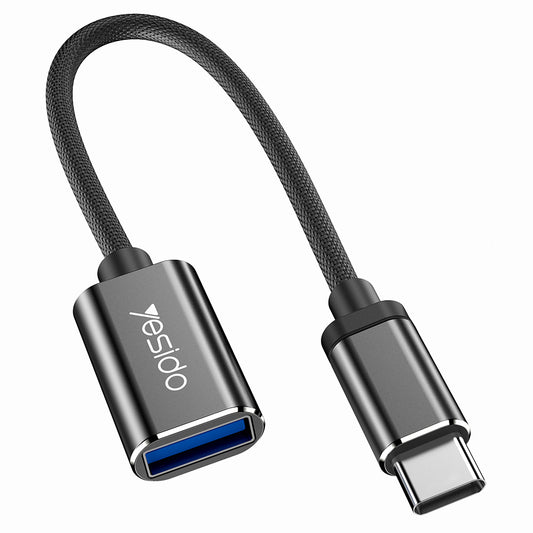 OTG Adapter USB-C - USB-A Yesido GS01, Schwarz