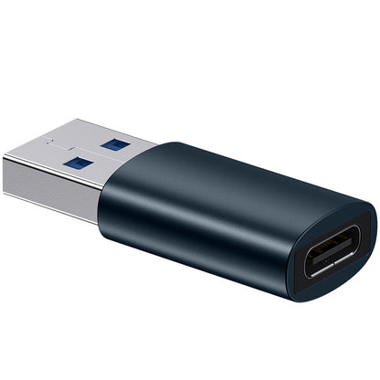 USB-C - USB-A Daten- und Ladeadapter Baseus Ingenuity, Blau ZJJQ000103