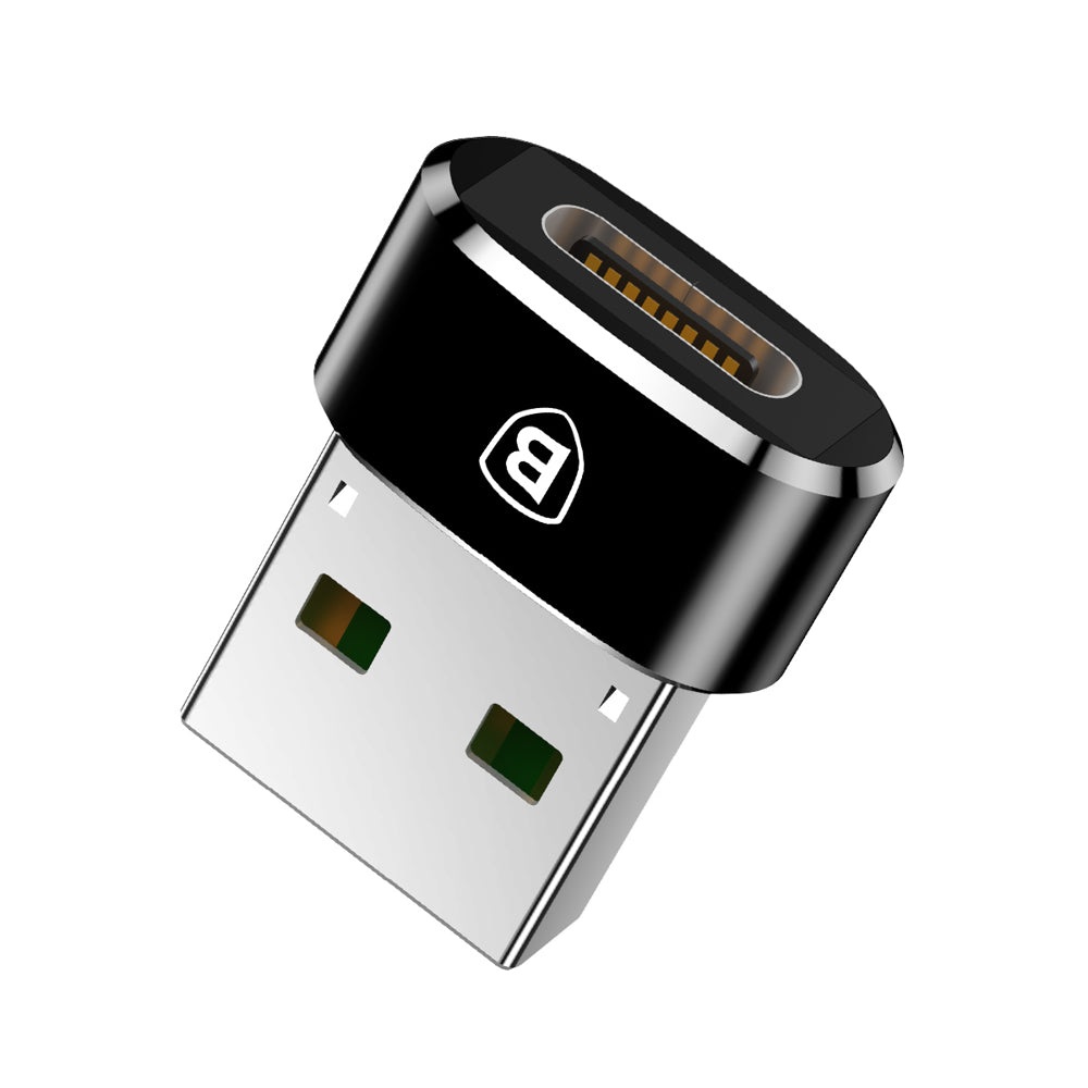 USB-C auf USB-A Baseus USB-C auf USB-A Lade- und Datenadapter, schwarz CAAOTG-01 CAAOTG-01