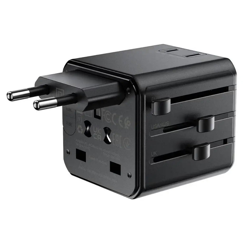 Acefast Z11 Travel Netzadapter, Schwarz