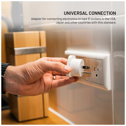 Netzwerkadapter Fixed EU / UK / USA - US, Weiß