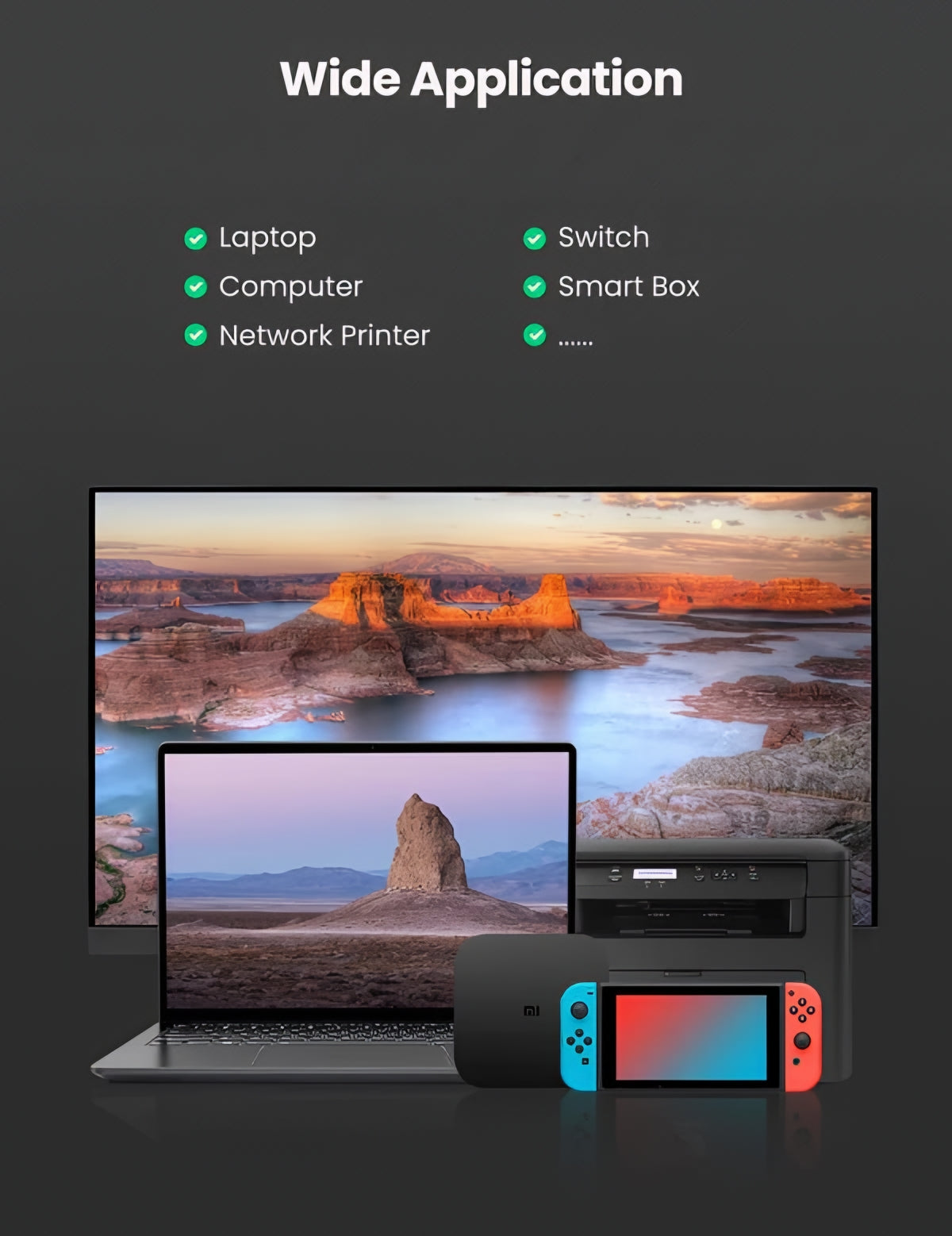 UGREEN CM209 Network Card, RJ45, USB, Gray