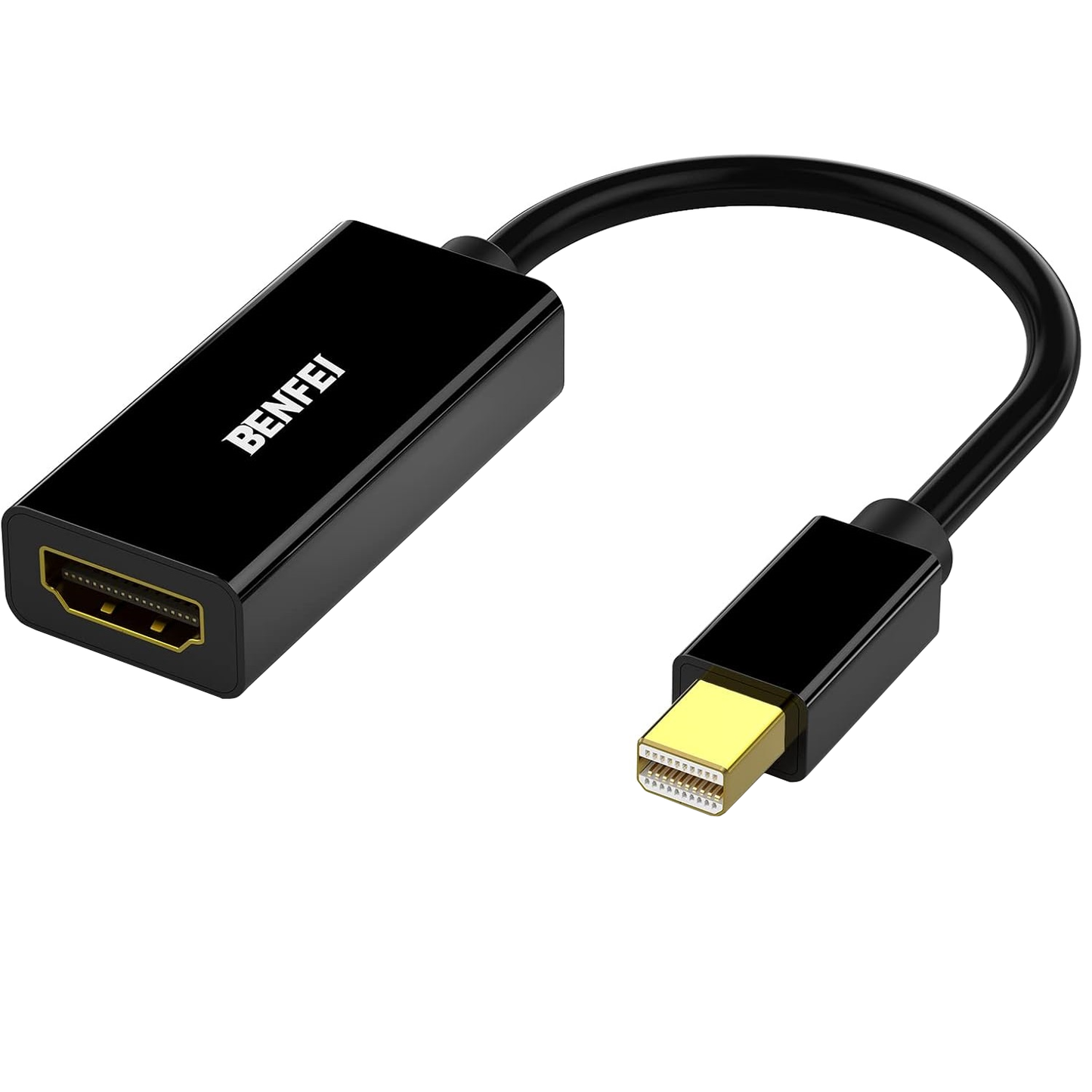 Benfei Video Adapter, MiniDisplayPort - HDMI, Black