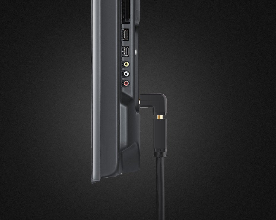 UGREEN Angled Videoadapter, HDMI - HDMI, 4K, Schwarz