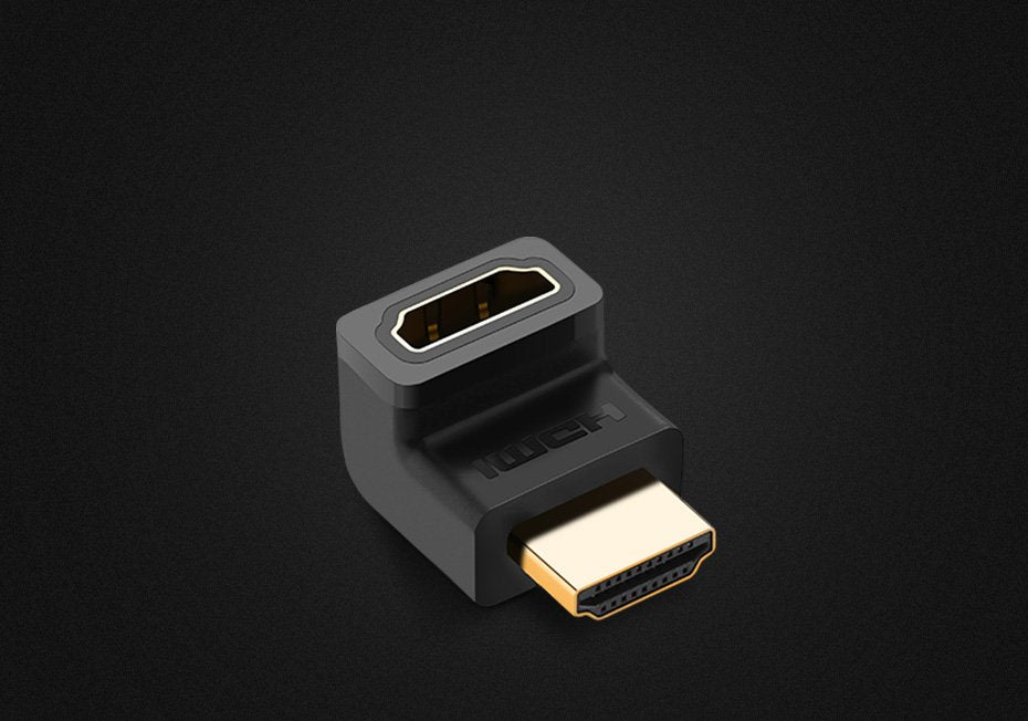 UGREEN Angled Videoadapter, HDMI - HDMI, 4K, Schwarz