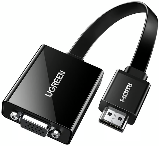 UGREEN CM611 Videoadapter (90813), HDMI - VGA, 1080P, Schwarz