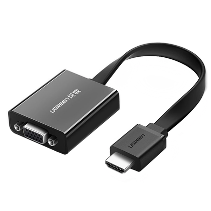 UGREEN MM103 Videoadapter (40248), HDMI - VGA, 1080P, Schwarz