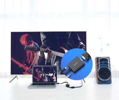 UGREEN MM103 Videoadapter (40248), HDMI - VGA, 1080P, Schwarz