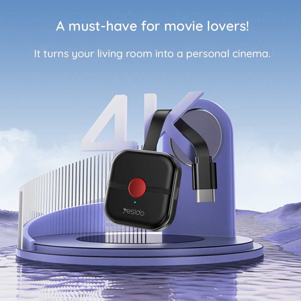 Yesido TV10 Black Wireless Multimedia Adapter