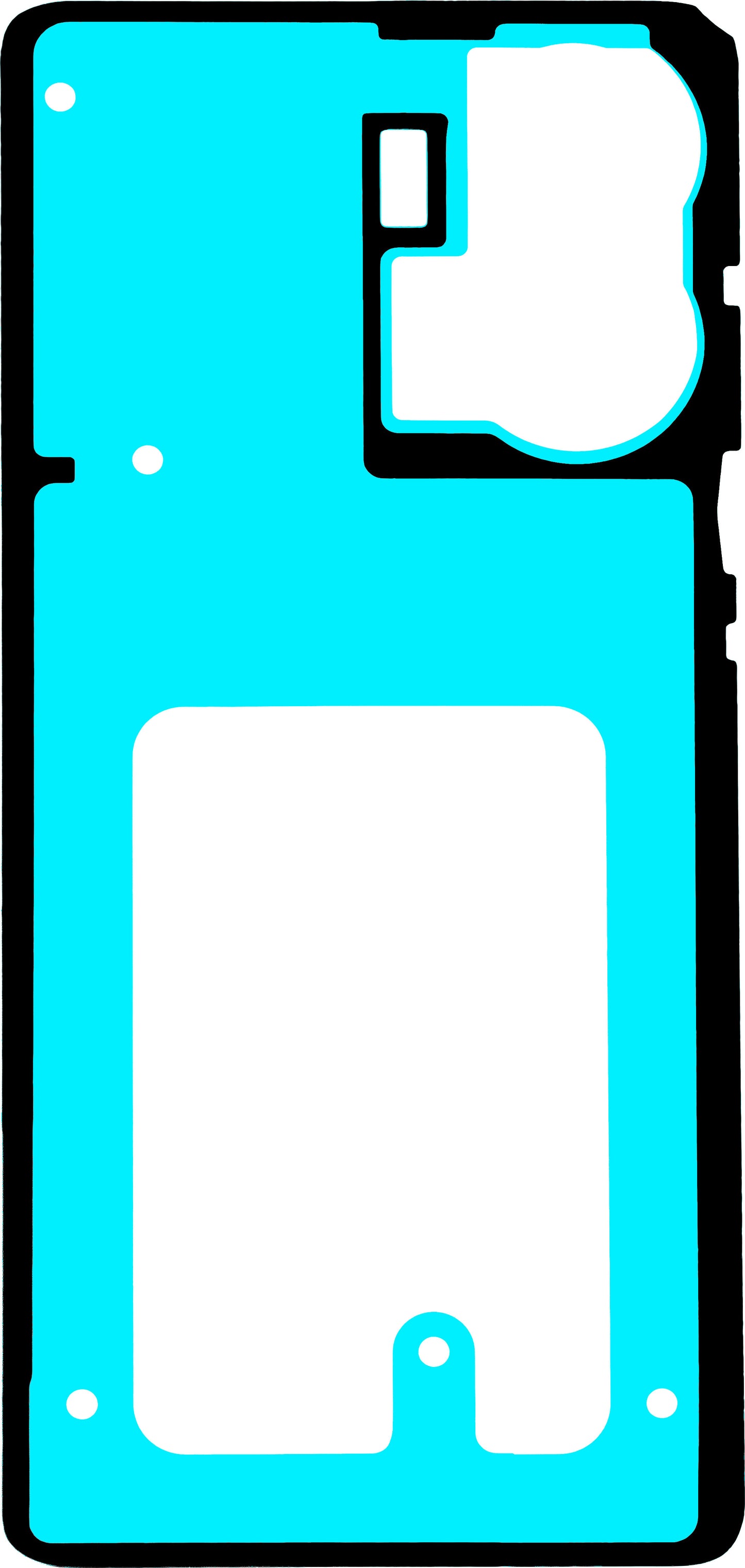 Klebstoff Batterieabdeckung Motorola Edge 50 Fusion, Service Pack 5948C24385