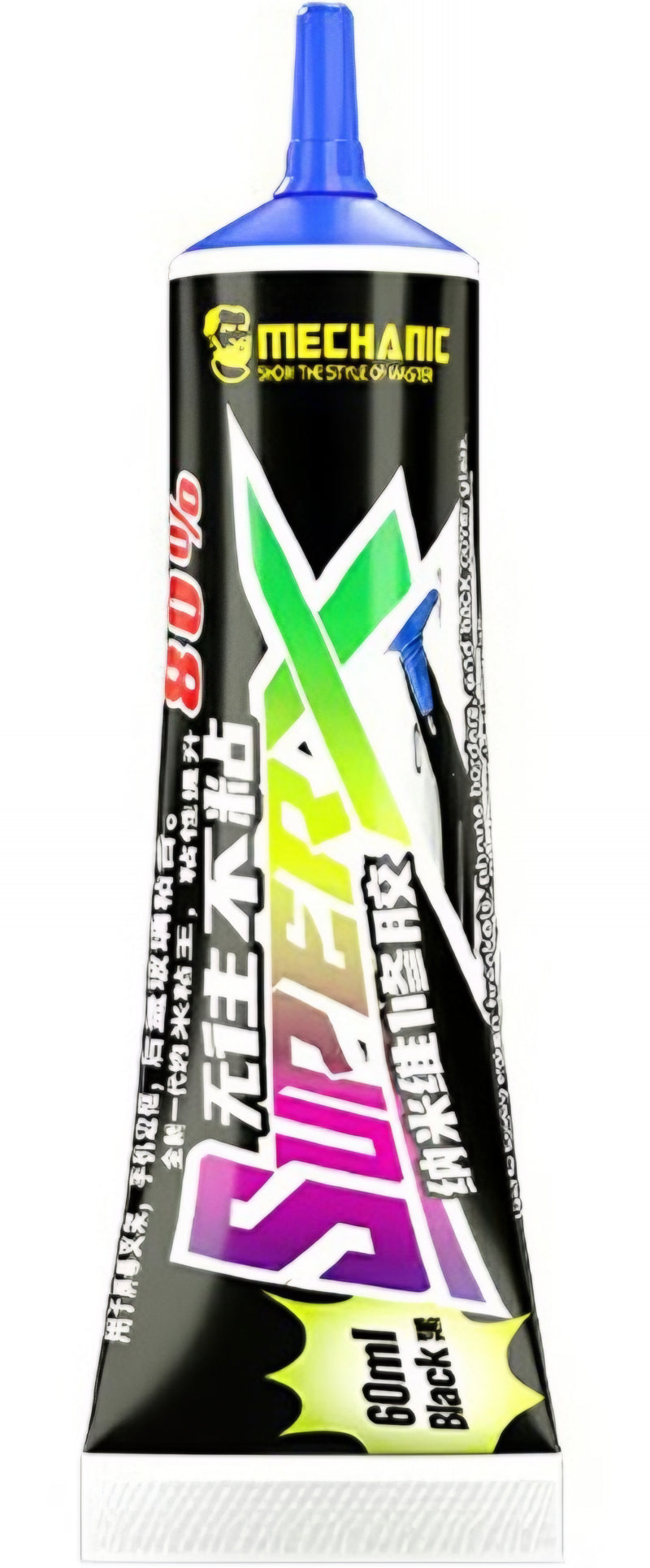Mechanic Super X Liquid Adhesive, 60ml, Black