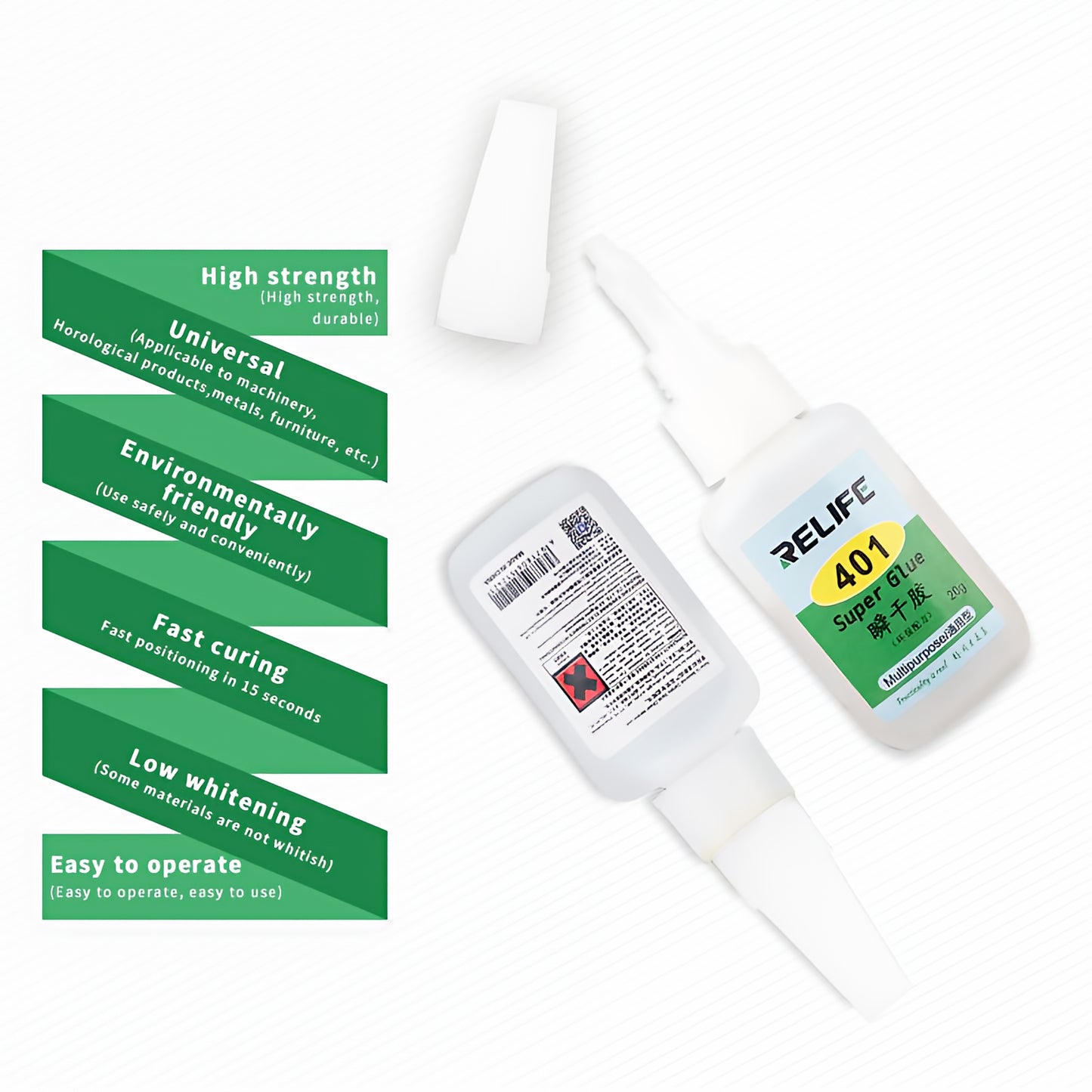 Super Glue Liquid Adhesive Relife RL-401, 20ml