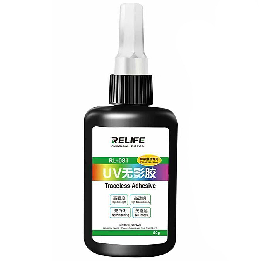 UV-Flüssigkleber Relife RL-081 für UV-Schutzfolie Glas, 50ml