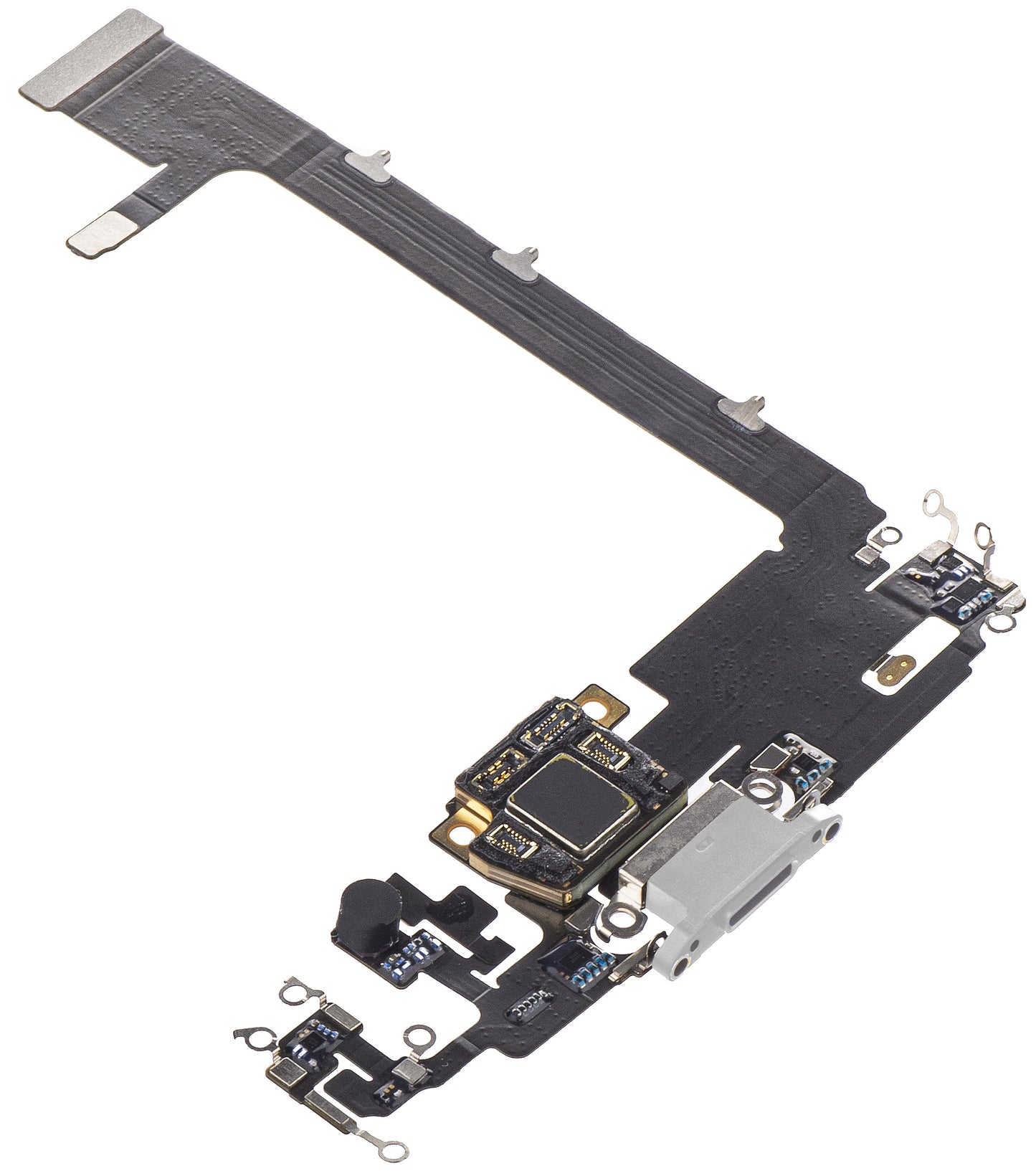 Kabel mit Lade-/Datenanschluss - Mikrofon Apple iPhone 11 Pro Max, Silber