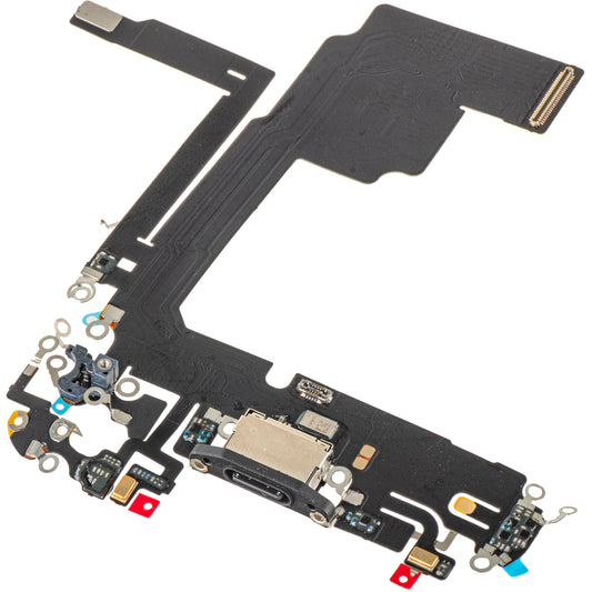 Ladekabel mit Anschluss - Mikrofon Apple iPhone 15 Pro, Schwarz