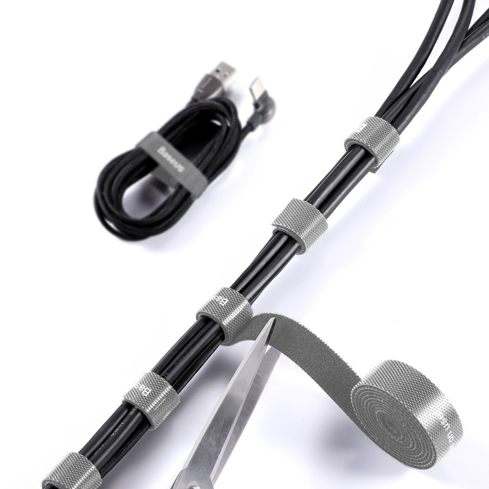 Baseus Circle Kabelorganisator, Velcro, 3m, Grau ACMGT-F0G