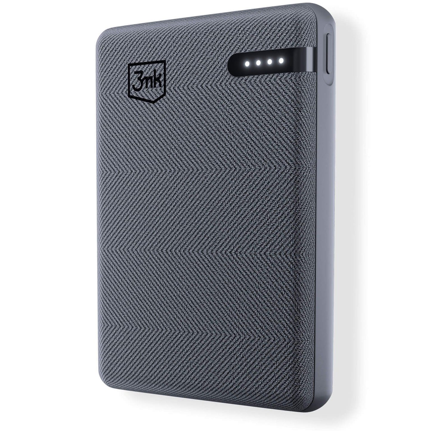 3MK Pocket External Battery, 5000mAh, 12W, 1 x USB-C, Gray