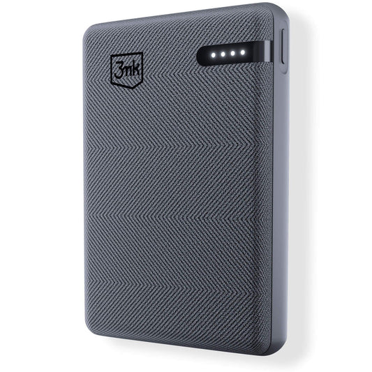 Externe Batterie 3MK Pocket, 5000mAh, 12W, 1 x USB-C, Grau