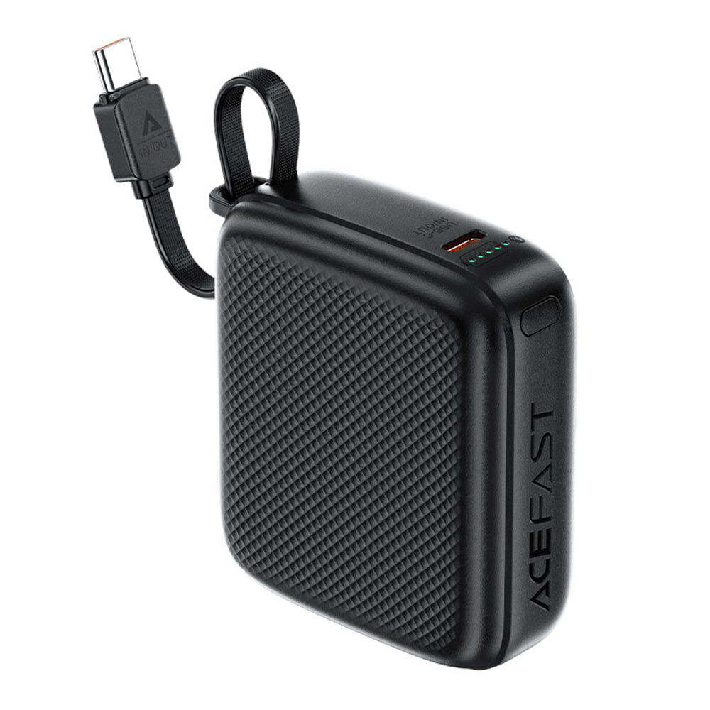 Externer Akku Acefast M15, 10000mAh, 20W, PD, 2 x USB-C, Schwarz