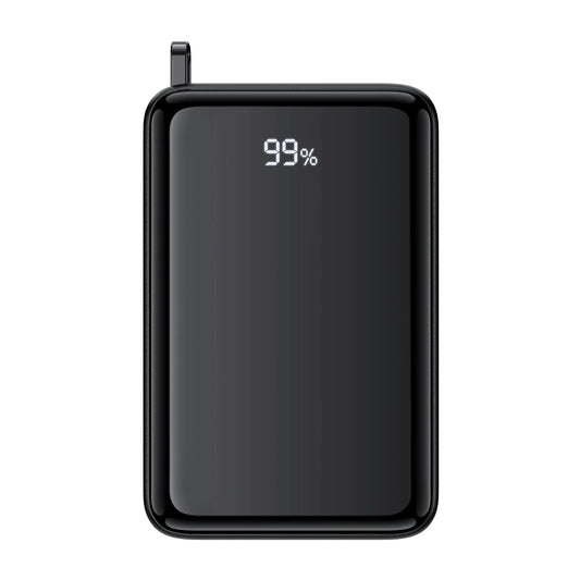 Acefast M4 Externer Akku, 20000 mAh, 67 W, PD + QI, 1 x USB-A – 2 x USB-C, Schwarz