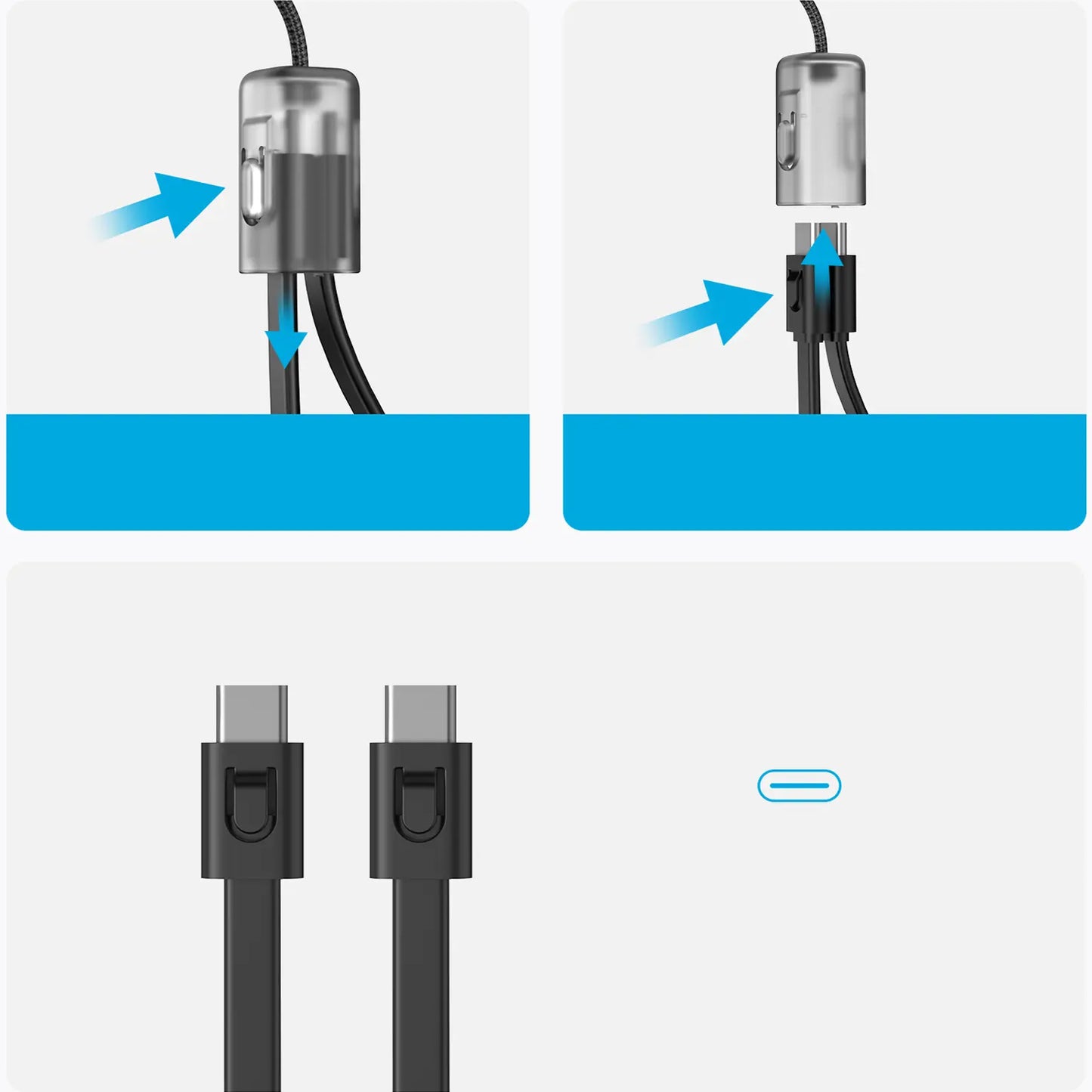 Anker Externer Akku, 20000 mAh, 30 W, QC + PD, 1 x USB-A – 2 x USB-C, Schwarz A1384G11