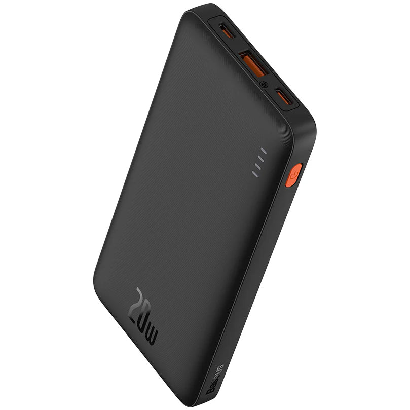 Externer Baseus Airpow-Akku, 10.000 mAh, 20 W, QC + PD, 1 x USB-A – 1 x USB-C, Schwarz PPQD090001