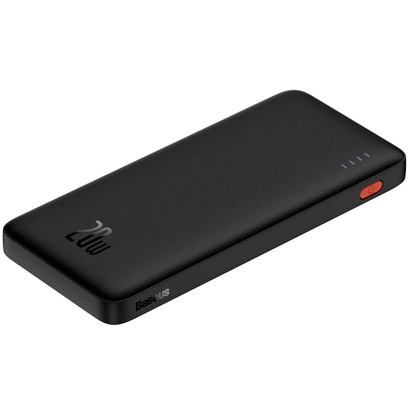 Externer Baseus Airpow-Akku, 10.000 mAh, 20 W, QC + PD, 1 x USB-A – 1 x USB-C, Schwarz PPQD090001