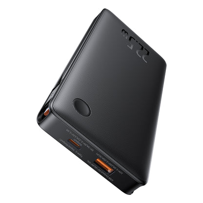 Externer Akku Baseus Airpow Lite, 10000mAh, 22.5W, QC + PD, 1 x Lightning - 1 x USB-A - 2 x USB-C, Schwarz P10067501123-00